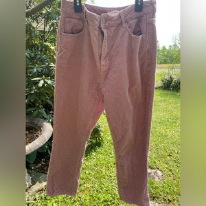 PacSun Pink Corduroy Mom Jeans